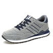 Mens Shoes Breathable Light Shoes Fashion Casual Shoes Lace Up Sneakers Shoes Grey Blue Size 38-44
