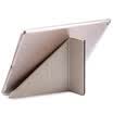 Estuche ultra rígido transparente con tapa de cuero con efecto de despertador plegable con funda rígida con tapa rígida para iPad Pro Resistente a caídas