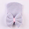 Newborn Baby Girl Infant Colorful Striped Bowk Cap Hospital Warm Soft Beanie Hat
