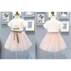2PCS Toddle Kids Girls Summer Outfits T-shirt TopsTutu Skirt Dress Clothes Set