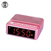 WH Portable Bluetooth Speakers with phone stand FM Radio Alarm Clock Wireless Stereo Subwoofer Music Box Support LCD Display