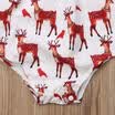 Christmas Newborn Infant Baby Girls Deer Bodysuit Romper Jumpsuit Clothes 0-24M