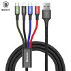 Fast 4-in-1 Charging Cable Type-C Micro USB Dual 8 Pin 12M Only One Cable Can Meet Your Charging Needs for Various Devices