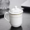 Jie Yajie glass cup with a cup 350ml Office Cup Galaxy Cup gold