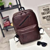 AU Unisex Backpack PU Leather Shoulder School Computer Bag Tote Handbag Rucksack