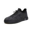 Mens Shoes Fashion Outdoor Shoes Casual Leather Walking Shoes Breathable Light Shoes Black Grey Brown Size 39-44