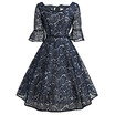 Bell Sleeve Bowknot Lace Dress