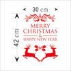 Merry Christmas Santa Claus Tree Wall Stickers Vinyl Window Removable Decal