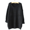 Women Loose Fashion Baggy Chunky Knitted Jumper Top Thick Sweater Winter