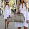 US Fashion Womens Long Sleeve Shirt Dress Summer OL Elegant Bloues Casual Tops