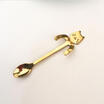 Stainless Steel Cartoon Cat Coffee Soup Spoon Ice Cream Teaspoons Kitchen Supply
