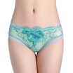 Rose lace embroidered underwear Womens sexy low waist ladies triangle underwear
