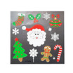 Christmas Paper Sticker Decoration Santa Claus Snowman Christmas Tree DIY Album Scrapbooking Seal Sticker Stationery Gift
