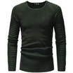 Mens Warm Slim Basic Knitted Round Neck Pullover Sweater Shirt Undershirt ZM