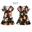 Christmas Family Dress Mother&Daughter Matching Floral Women Girl Dresses
