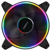 First horse SAMA halo 5 Emerald LED 12cm chassis cooling fan double ring color light hydraulic bearing shock absorbing pad 400mm long wire large 4Pin serial interface