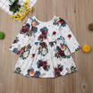 Flwoers Toddler Baby Girls Dress Autumn Long Sleeve Princess Party Tutu Dresses