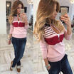 UK Women Loose Knitted Long Sleeve Jumper Sweater Ladies Casual Knitwear Tops