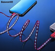 Baseus Apple Streamer Data Cable for iPhoneX5s66s78plus Mobile Phone Fast Charge Car Charger Line Illumination Rushing Wire Shaking Same 1m Red