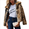 Furry fur coat womens fluffy warm long-sleeved womens coat autumn&winter coat coat furry collarless coat Blusa