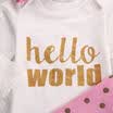 3Pcs Newborn Infant Baby Girls Shirt Pants Headband Outfit Baby Cute Clothes New