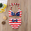 UK Baby Girl Stripe Summer Swimwear Bikini Tankini Swimsuit Swimming Costume 2pc