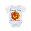 Pumpkin Halloween Newborn Baby Boy Girl Romper Bodysuit Cotton Clothes Outfits
