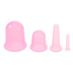 4pcs 4 sizes Silicone Massage Cup Facial Cupping Cup Vacuum Cupping Face Eye Care Treatment Color Randomly