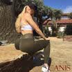 Women Sexy Hip Up Yoga Fitness Elastic Pants Bodycon Gym Running Sports Trousers