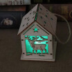 Christmas Decorations Lighting Snow LED House Light Hotel Housing Bar Christmas Tree Decorations Pendant DIY Gift Window Display G