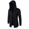 AOWOFS mens windbreaker mens long section cloak wizard cloak hooded jacket foreign trade new D045