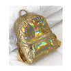 Fashion Women Hologram Holographic PU Leather Laser Backpack School Bookbag Tote