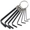 Pro&39skit HW-023 8-piece chrome-plated round hex wrench set