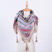 Fashion Women Winter Autumn Square Scarf Scarves Tassel Printed Wraps Shawls