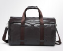 Mens Brown Genuine Leather travel Duffle Tote Bag Weekender Bag