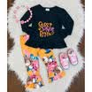 UK Toddler Kids Baby Girl Autumn Outfit Clothes T-shirt TopsLong Pants 2PCS Set