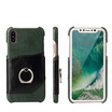 New iPhoneX Max Mobile Shell Huawei Mobile Phone Ring Holder Mobile Phone Leather Case Green