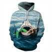 QYDM0280Mens Hoodie 3D Printed Women Pullover Sweater