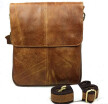 Baigio Mens Retro Brown Cowihde Leather Casual satchel crossbody Shoulder Bag