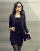 Fashion Women Mini Dress Long Sleeve Slim Sexy OL Dress One-piece Gray