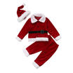 Xmas Newborn Kids Baby Boys Girls Tops T-shirt Dress Pants Outfit Set Clothes UK