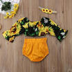 AU Stock Toddler Baby Girls Sunflower Tops T-shirt Pants Shorts Outfits Clothes