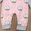 Home Newborn Kids Baby Girls Hooded Romper Jumpsuit Bodysuit Long Sleeve Outfit
