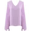 Stylish Womens Long Sleeve Loose Solid Color Blouse Casual Top Holiday T-Shirt