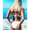 Women Push-up Lace Bra Bandage Bikini Set Swimsuit Triangle Swimwear Bathing Q1
