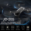 ProJINGDATOYS JD-20S WIFI FPV 720P Wide-Angle Camera Drone Altitude Hold Foldable RC Quadcopter