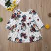 Flwoers Toddler Baby Girls Dress Autumn Long Sleeve Princess Party Tutu Dresses