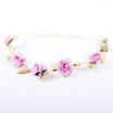 Toddler Newborn Baby Girls Rose Flower Gold Leaf Headband Hair Band Accessories