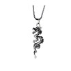 Character Animal Zodiac Dragon King Retro Gift Mens Necklace Pendant - 24 inch