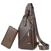 Chest bag mens single shoulder slant sports satchel youth leather bag mens bag